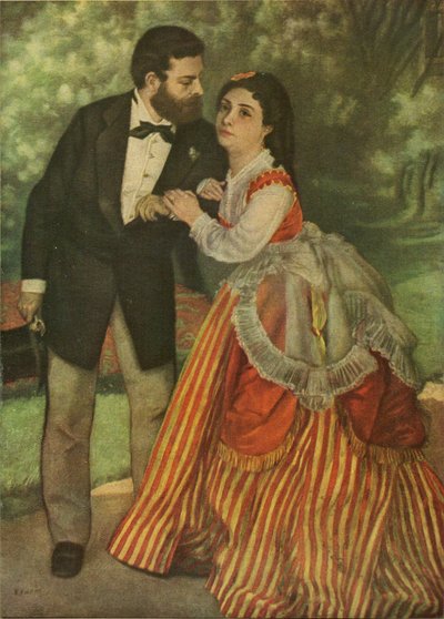 Sisley and Madame by Renoir by Alfred Sisley